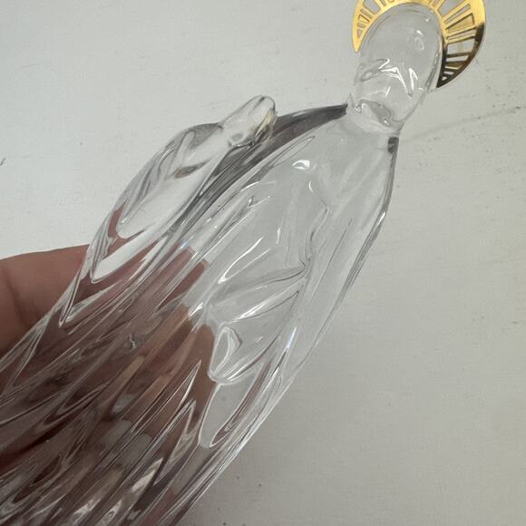 VTG GORHAM Lead Crystal JOSEPH Nativity Figurine Replacement 24K GOLD PLATED - Picture 6 of 10